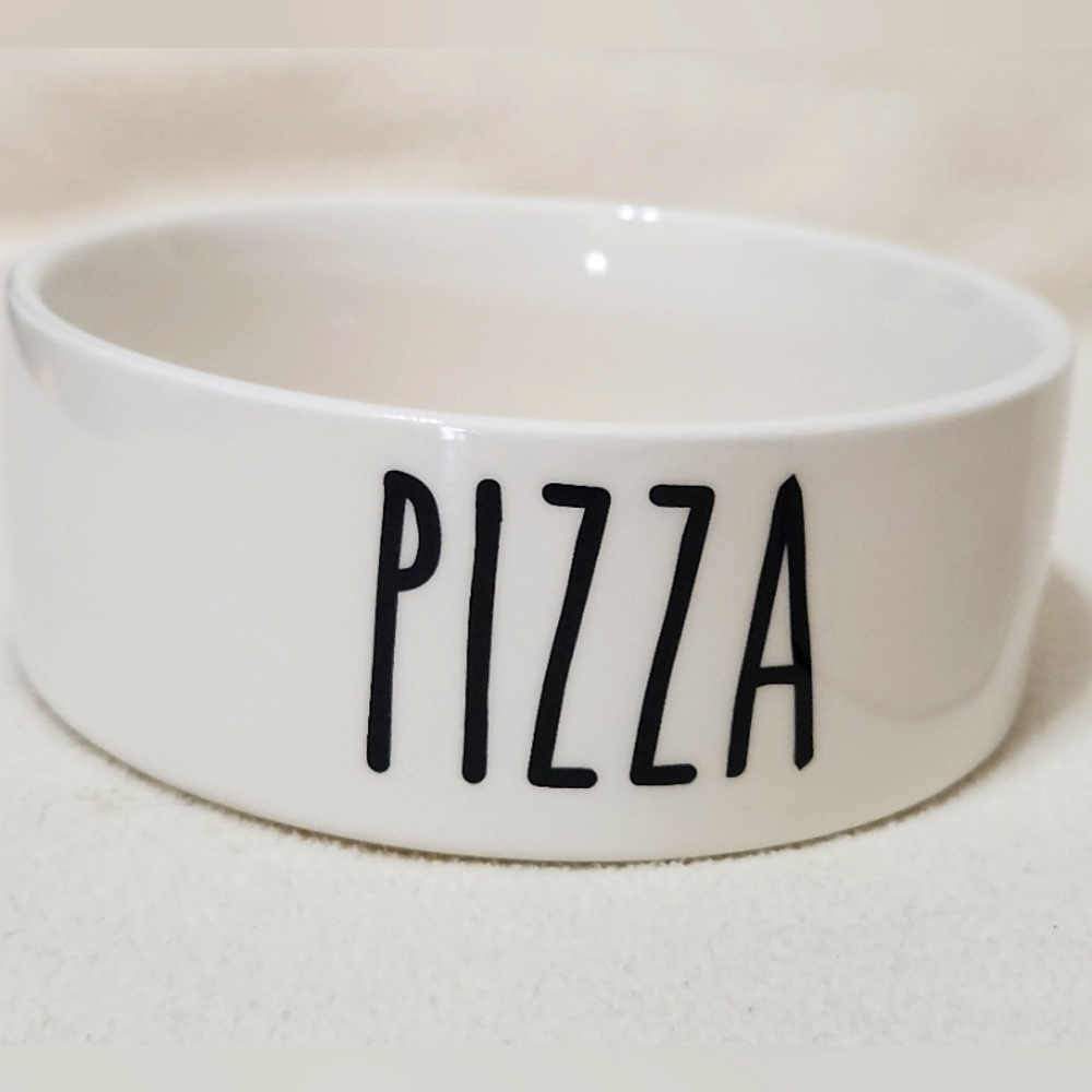 PiZZA  Dog or Cat Bowl Heavy Ceramic No Spill NEW